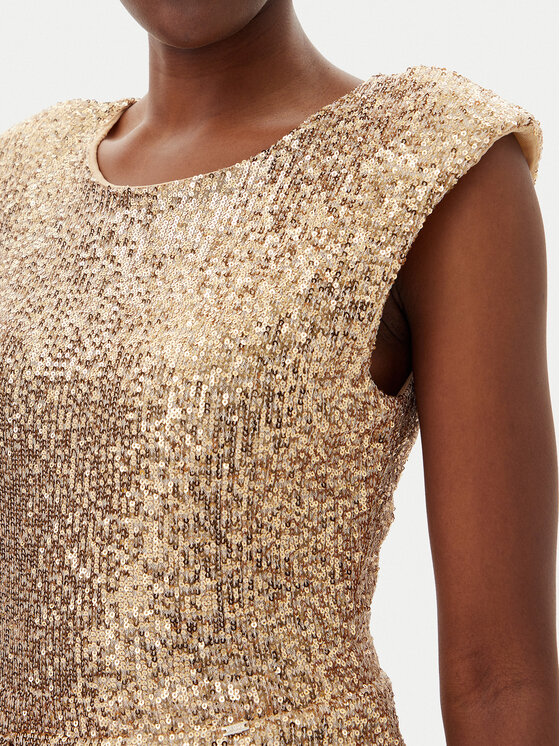 Gaudi Gaudi Abito da cocktail 511FD14008 Oro Regular Fit