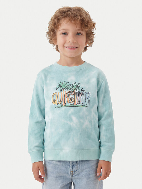 Quiksilver Quiksilver Felpa Tie Dye EQKFT03398 Celeste Comfort Fit