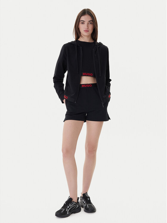HUGO Hugo Світшот Sporty Logo 50520504 Чорний Relaxed Fit