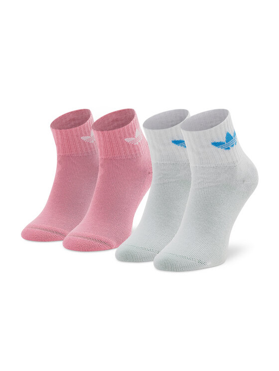Set de 2 perechi de șosete lungi pentru copii adidas Anti-Slip HM1696 Bliss Pink/White