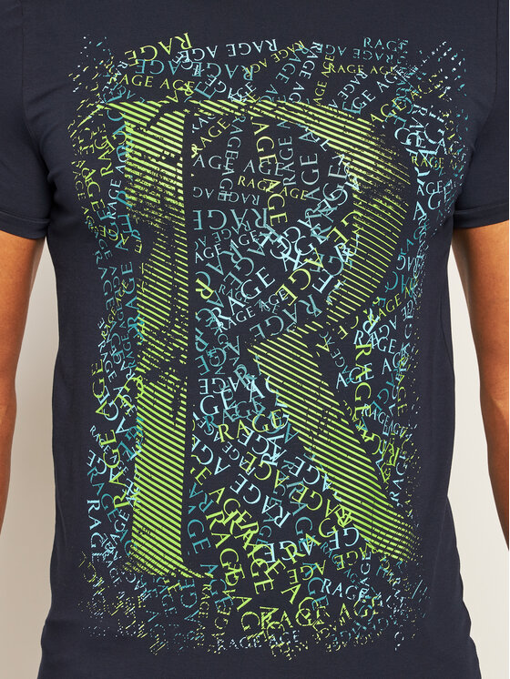 T-shirt Mess Blu scuro Skinny Fit