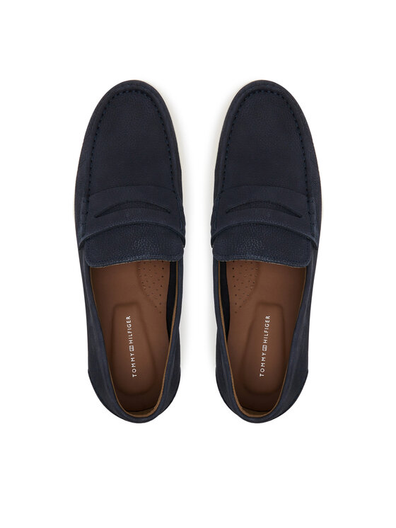 Tommy Hilfiger Tommy Hilfiger Мокасини Nubuck P Loafer FM0FM05350 Cиній