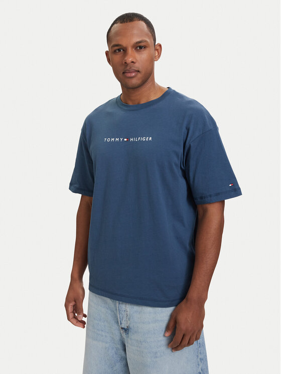 Tommy Hilfiger Tricou UM0UM03643 Albastru Regular Fit