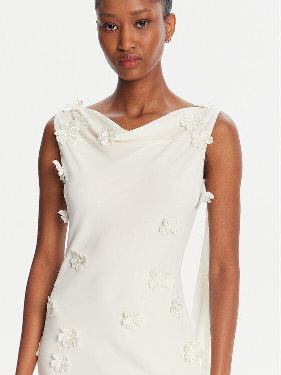 ROTATE ROTATE Rochie de seară 113904857 Écru Slim Fit
