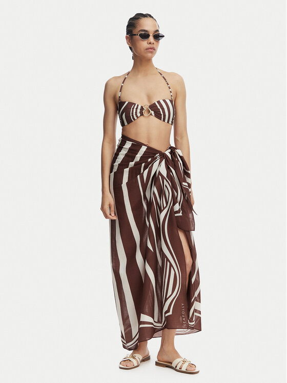 Seafolly Seafolly Парео Coastline 55539-SG Коричневий