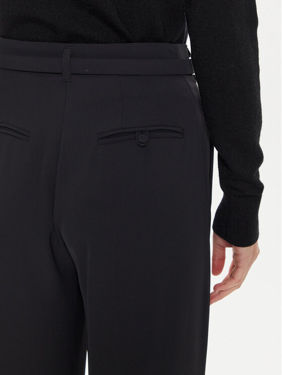 Imperial Imperial Spodnie materiałowe P4W3IJXC Czarny Wide Leg
