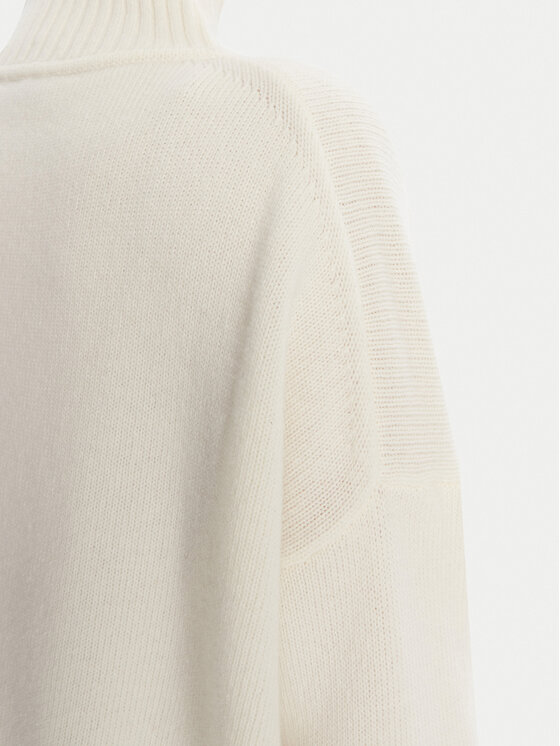 Weekend Max Mara Weekend Max Mara Rollkragenpullover Borgia 2525366112 Écru Relaxed Fit