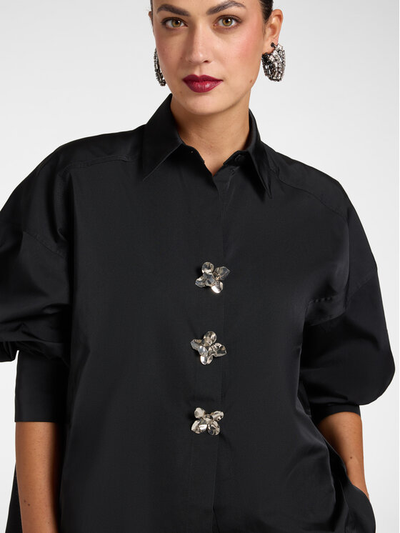 Elena Mirò Elena Mirò Camicia 5002E000121N033 Nero Over Fit