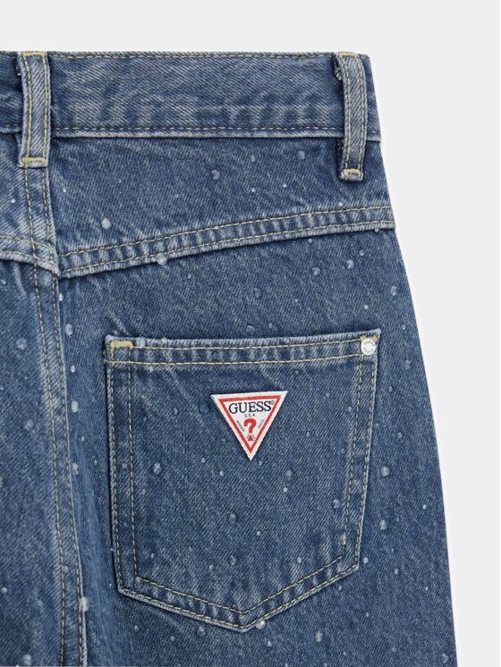 Guess Kids Guess Kids Kalhoty z materiálu 183379 Modrá Regular Fit
