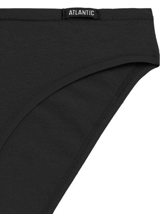 Atlantic Atlantic Figi klasyczne flat elastic sport Czarny