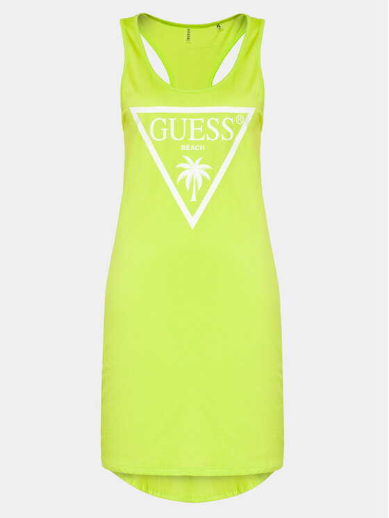 Guess Guess Rochie de vară E3GP03 JA914 Verde Regular Fit