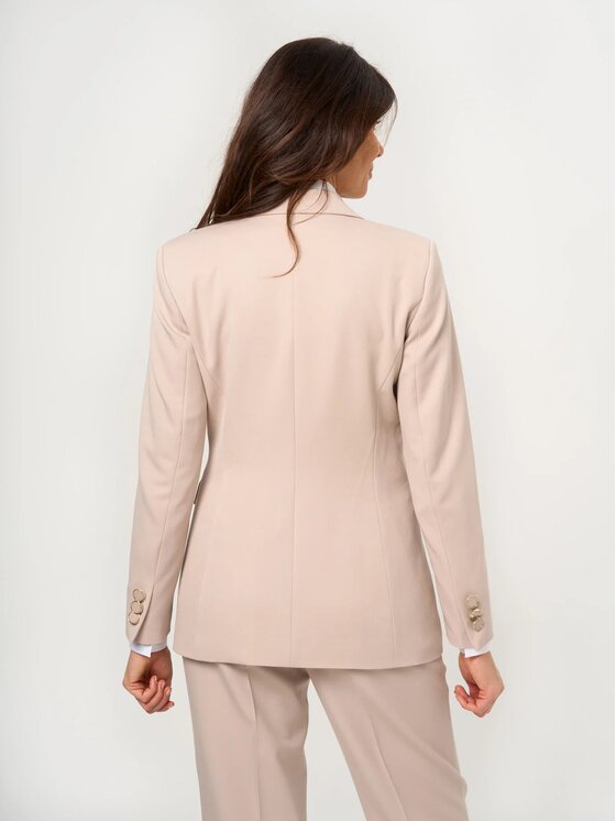 Willsoor Willsoor Marynarka 68231 Beżowy Slim Fit