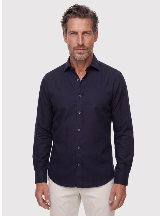 Pako Lorente Pako Lorente Koszula P26WN-1X-029 Granatowy Slim Fit