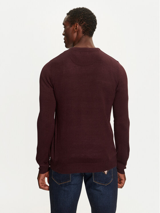 Brave Soul Brave Soul Pulover MK-230EINSTEIN4 Bordo rdeča Regular Fit