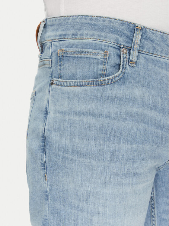 Guess Guess Jeansy M5GAN2 D5MZ3 Niebieski Slim Fit