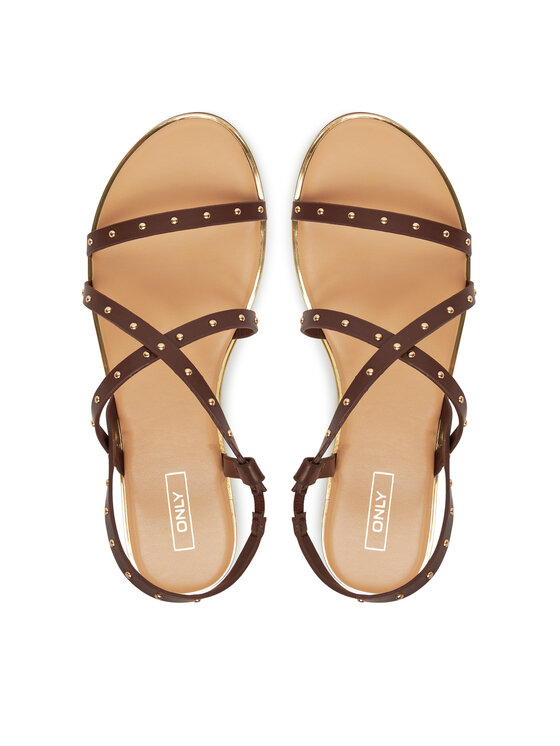 ONLY Shoes ONLY Shoes Szandál Onlmari-4 Pu Studs 15342339 Barna