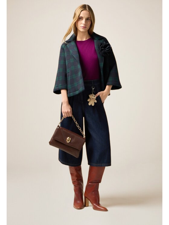 Oltre Oltre Pantaloncini P00YR009220N034 Blu A-Line Fit