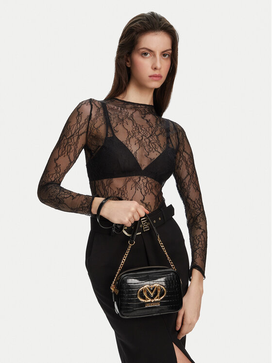 LOVE MOSCHINO LOVE MOSCHINO Ročna torba JC4044PP1MLE100A Črna