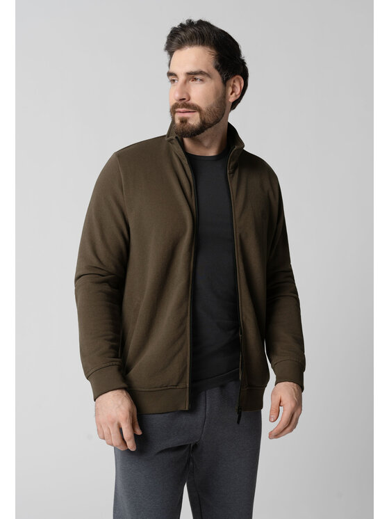 Volcano Volcano Bluza B-DRACO Brązowy Regular Fit