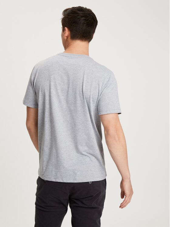 Cross Jeans Cross Jeans T-Shirt 15904-004 Szary Regular Fit