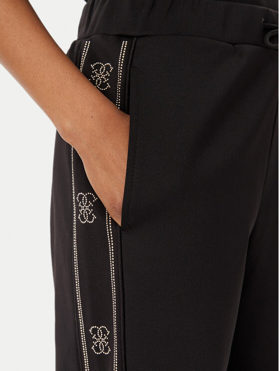 Guess Guess Παντελόνι φόρμας V5BB23 KCX22 Μαύρο Wide Leg