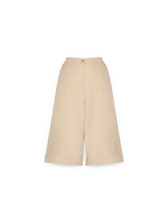 Elena Mirò Elena Mirò Pantaloni di tessuto P097P000444N002 Crema Regular Fit