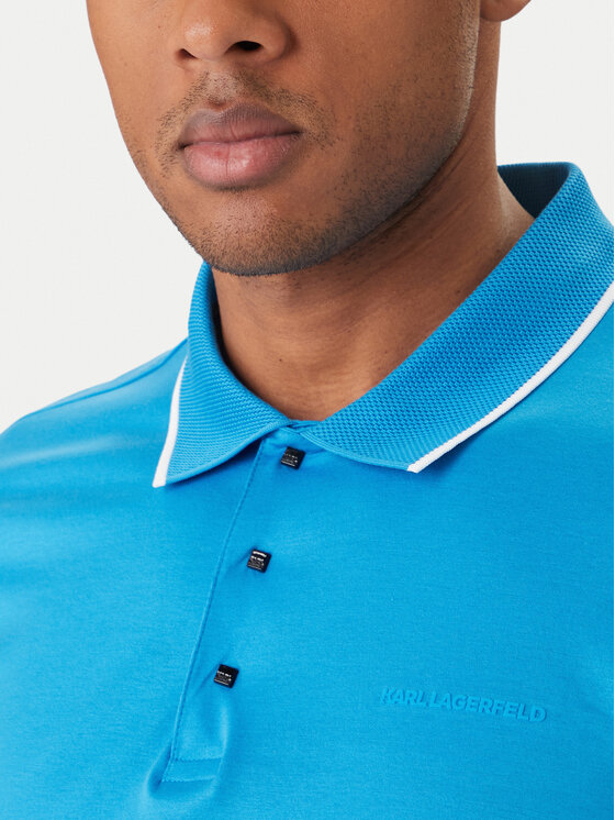 KARL LAGERFELD KARL LAGERFELD Polokošile 745080 562200 Modrá Regular Fit