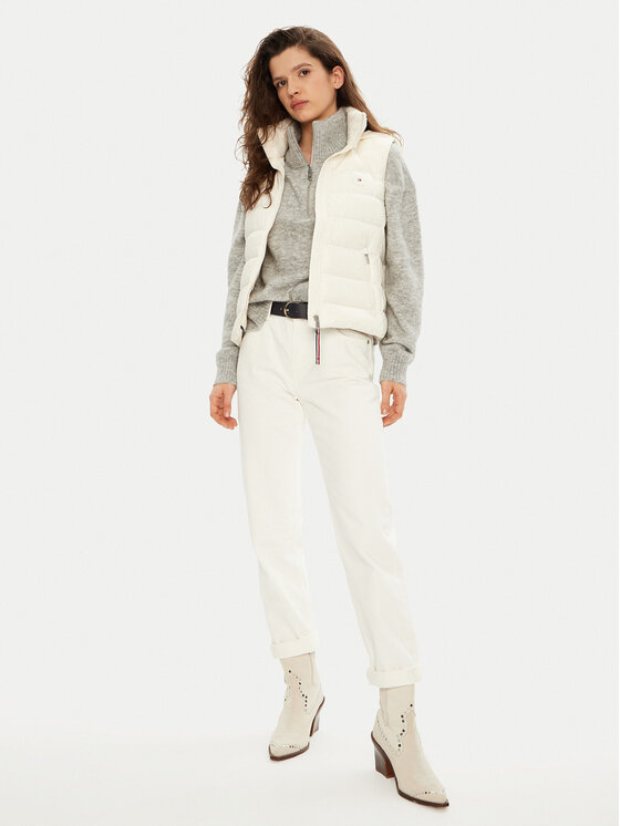 Tommy Hilfiger Tommy Hilfiger Жилетка за костюм WW0WW43773 Екрю Regular Fit