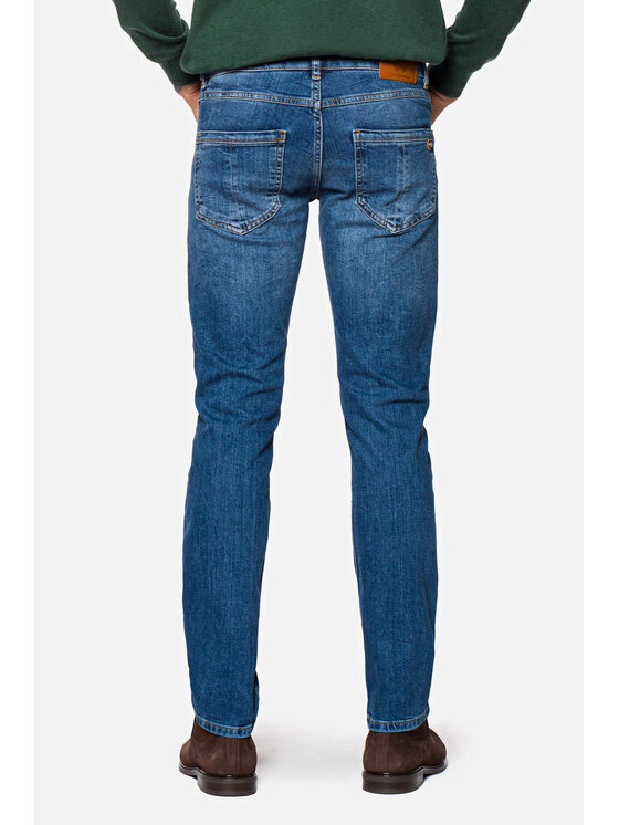 Lancerto Lancerto Jeansy Savalas Niebieski Slim Fit