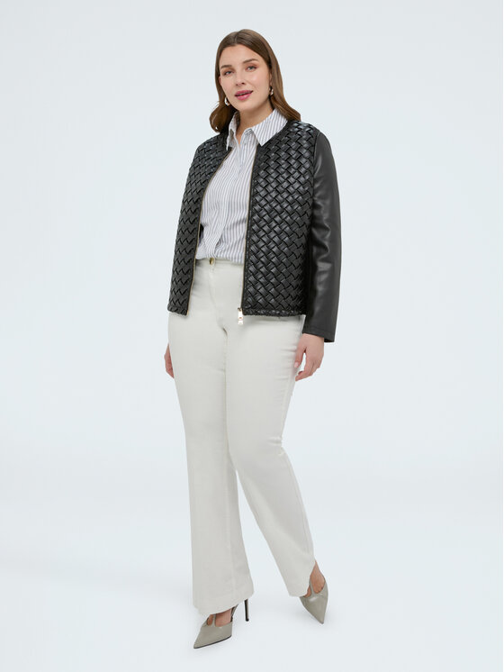 Fiorella Rubino Fiorella Rubino Giacca in similpelle R326T001300N033 Nero Regular Fit