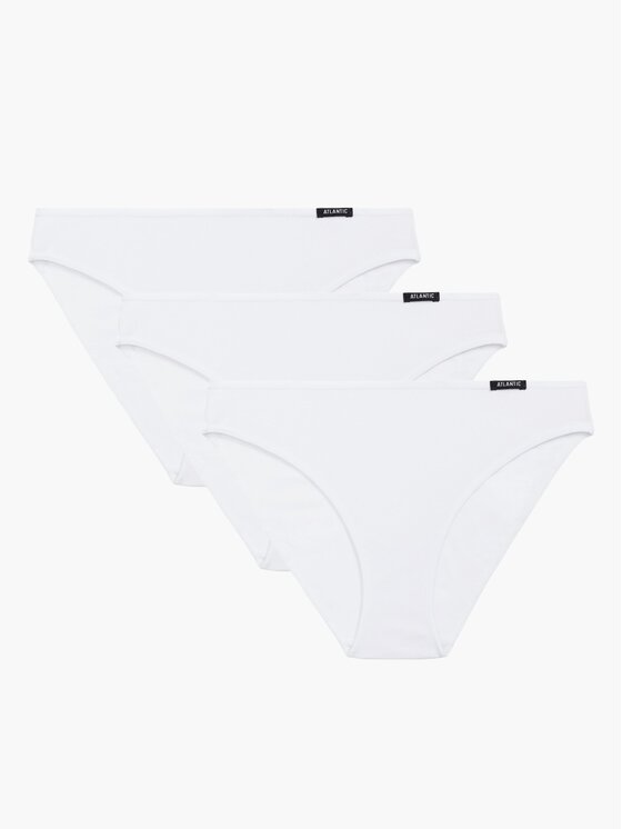 Atlantic Atlantic Figi klasyczne flat elastic sport Biały