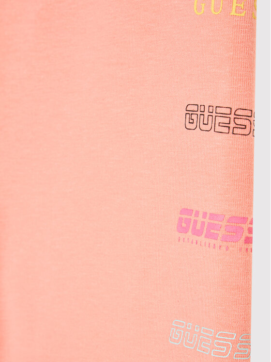 Guess Guess Szorty sportowe J2RD09 KASI1 Pomarańczowy Regular Fit