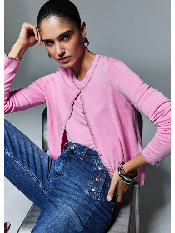Liu Jo Liu Jo Cardigan WA6280MS49I52215 Rosa Regular Fit