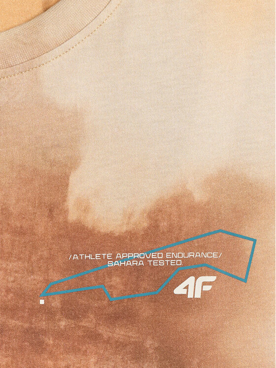 4F 4F T-Shirt LIMITLESS DESERT Beżowy Regular Fit