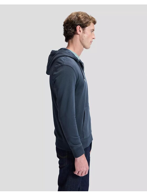 Lee Lee Bluza ESSFULL ZIP HOODIE Czarny Regular Fit