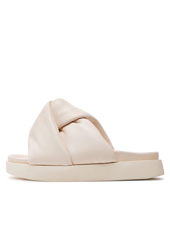 Inuikii Inuikii Klapki Soft Crossed 70104-140 Écru