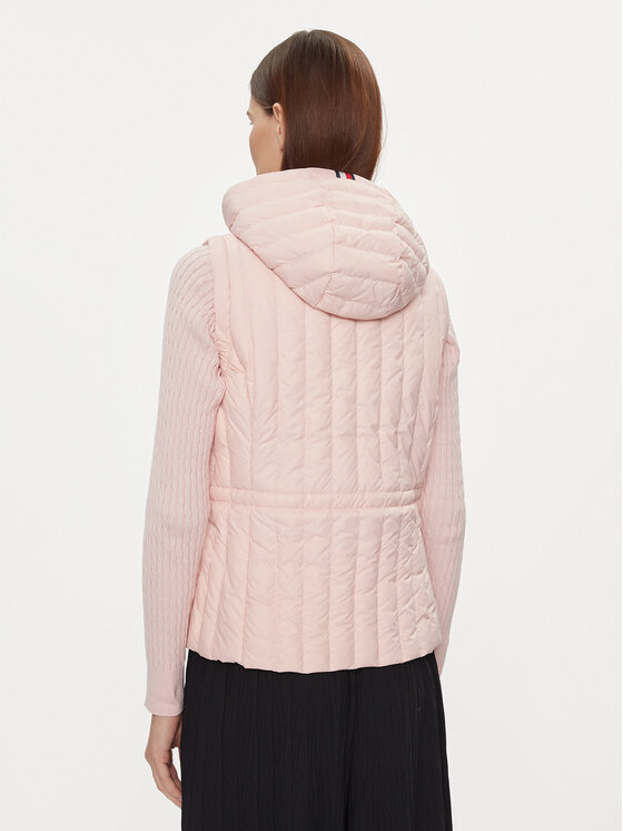 Tommy Hilfiger Tommy Hilfiger Vestă Feminine Lw Down Vest WW0WW40485 Roz Slim Fit