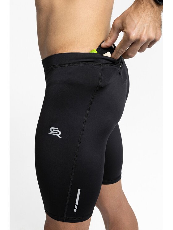 ROUGH RADICAL ROUGH RADICAL Szorty sportowe POWER TECH Czarny Slim Fit