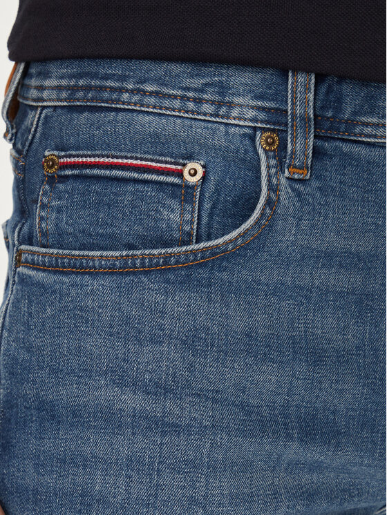 Tommy Hilfiger Tommy Hilfiger Džínové šortky Brooklyn MW0MW35172 Modrá Straight Fit