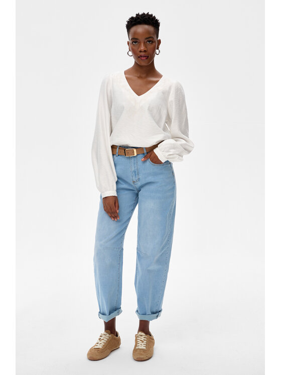 blue shadow blue shadow Bluzka Sofie Écru Regular Fit