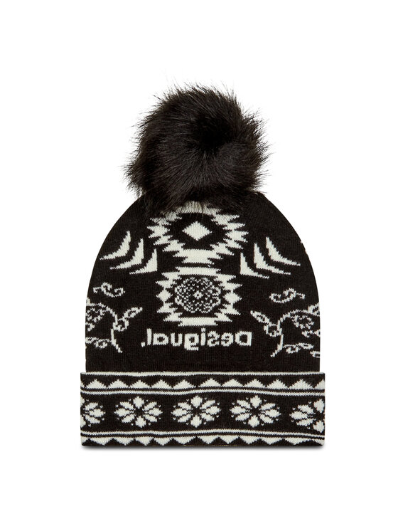 Desigual Desigual Mütze 20WAHK02 Schwarz