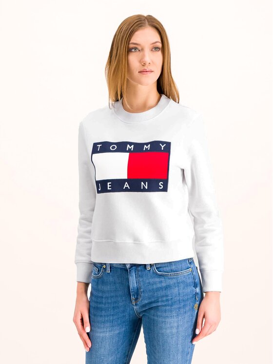 tommy jeans flag crew