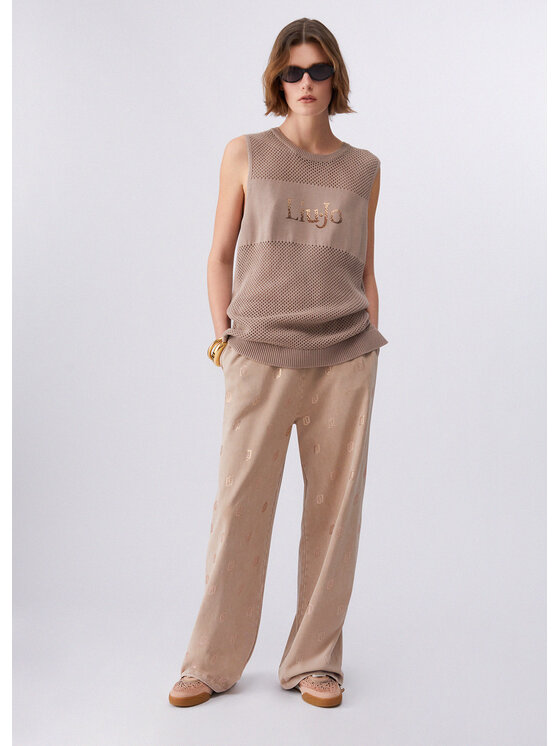 Liu Jo Liu Jo Maglione TA6112MS71G61412 Beige Regular Fit