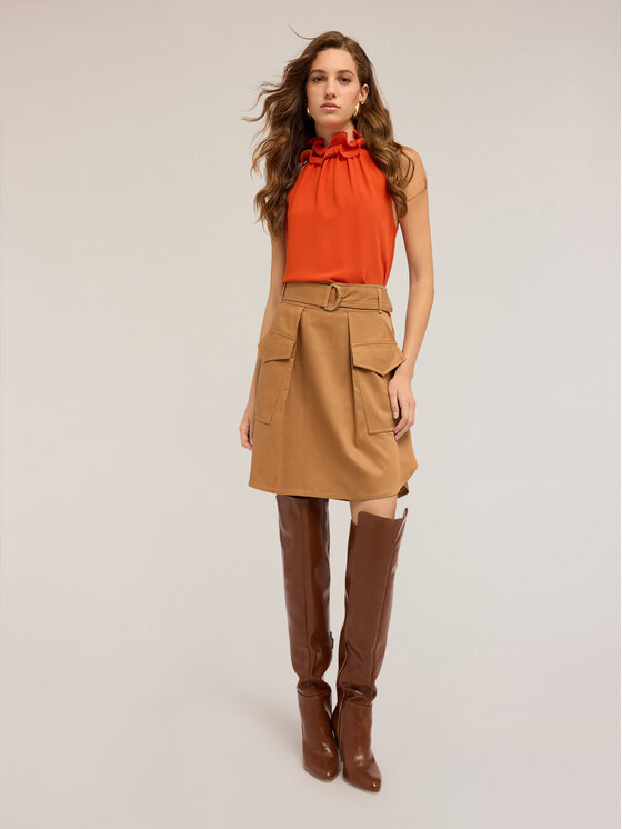 Motivi Motivi Top D756Q000484N017 Arancione A-Line Fit