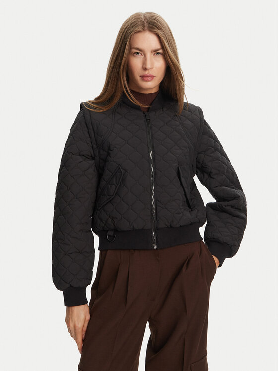 Hunter Hunter Bomber dzseki Shira HARW0046251 Fekete Cropped Fit