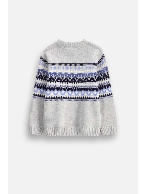 Coccodrillo Coccodrillo Sweter ZC6172101WBK-019 Szary Regular Fit