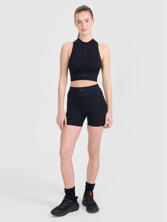 4F 4F Koszulka techniczna TRAINING SEAMLESS Czarny Slim Fit