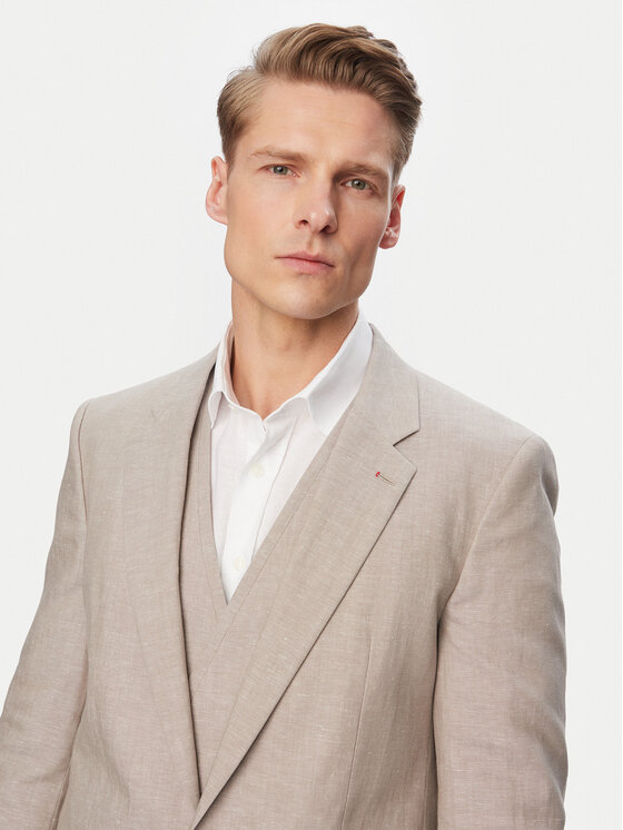 HUGO HUGO Öltöny Arti/Hesten242V1X 50559671 Bézs Extra Slim Fit