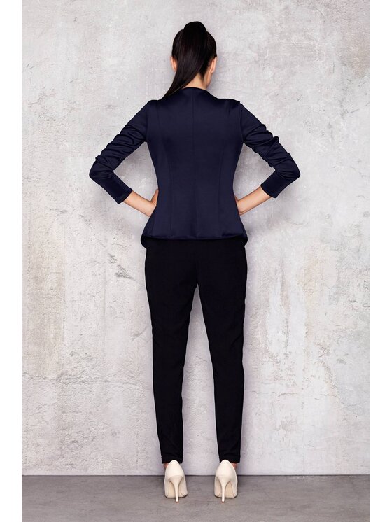 Infinite You Infinite You Marynarka M011 Granatowy Basic Fit