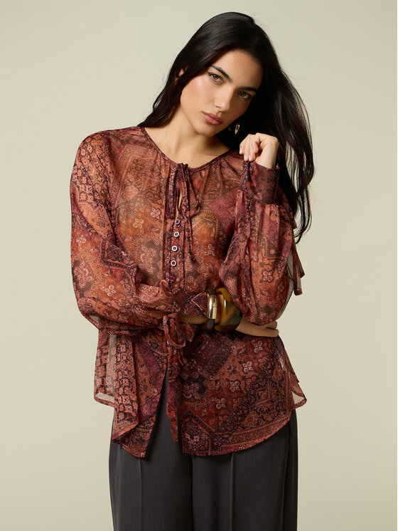 Oltre Oltre Camicia 5089J001016N0Z6 Bordeaux Regular Fit